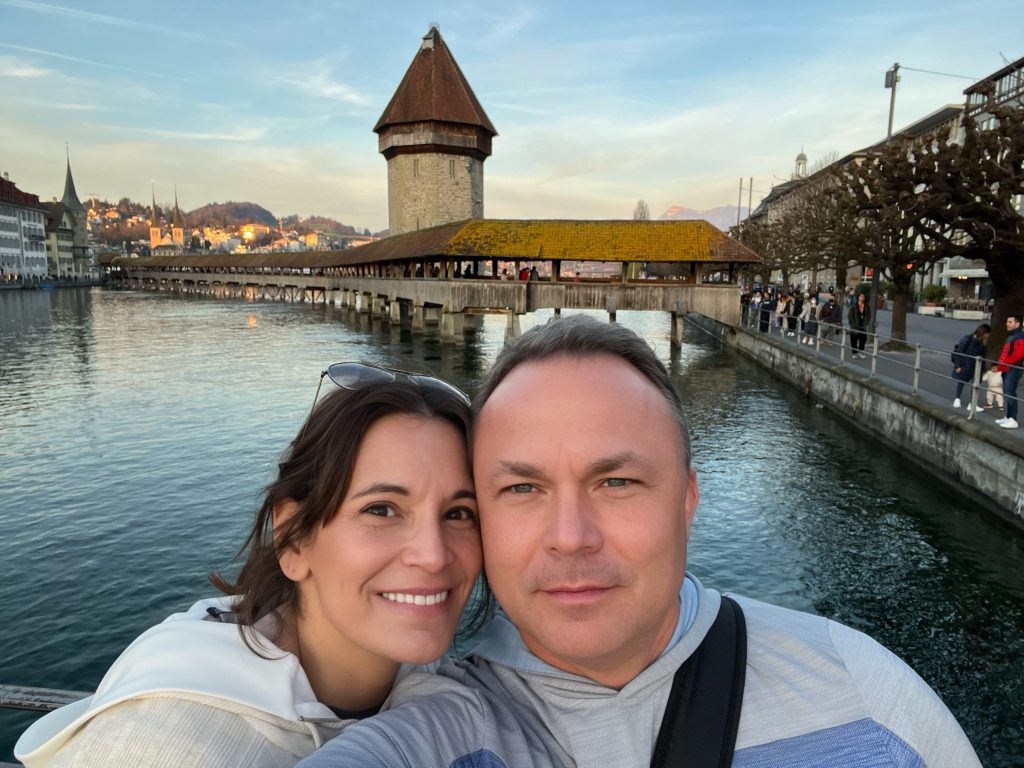 David and me Lucerne Switzerland pic 2024